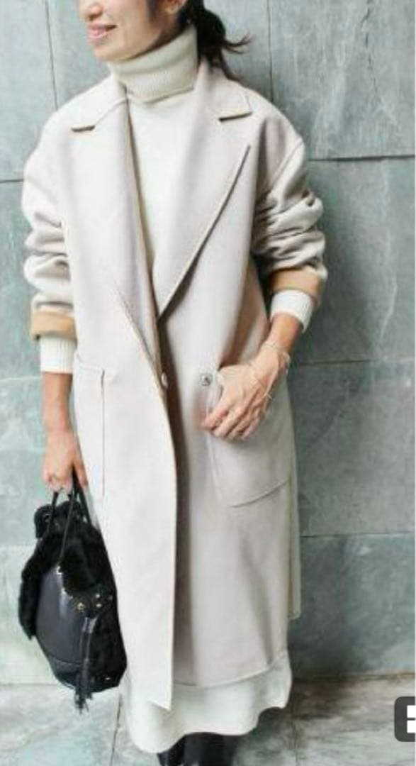 美品　IENA ダブルフェイスリバーシブルチェスターコート 36