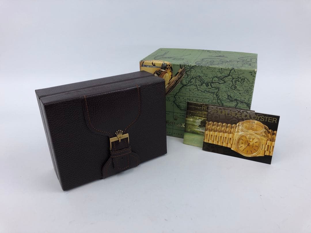 チ*認様 ロレックス　空き箱　外箱　内箱　小冊子　ブラウン
