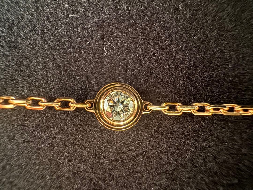 美品　カルティエ　ダムールLM　ブレスレット　K18PG　B6063017