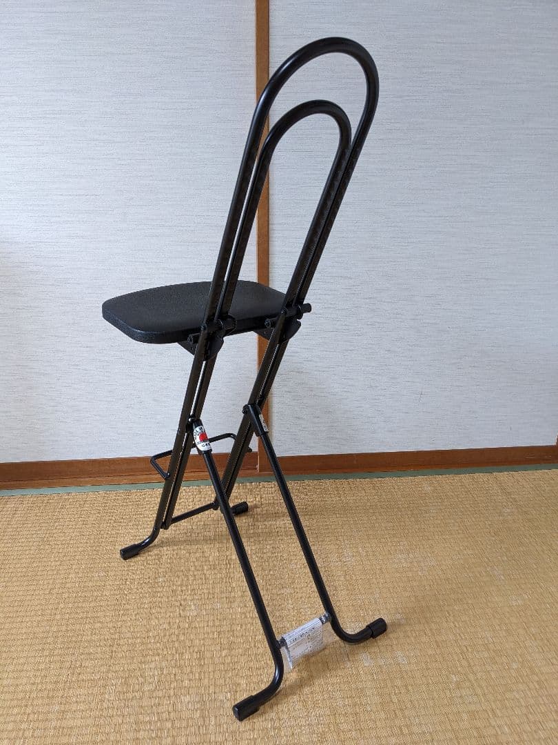 【ほぼ未使用】ルネセイコウ製「ベストワークチェア」ブラック LP-800