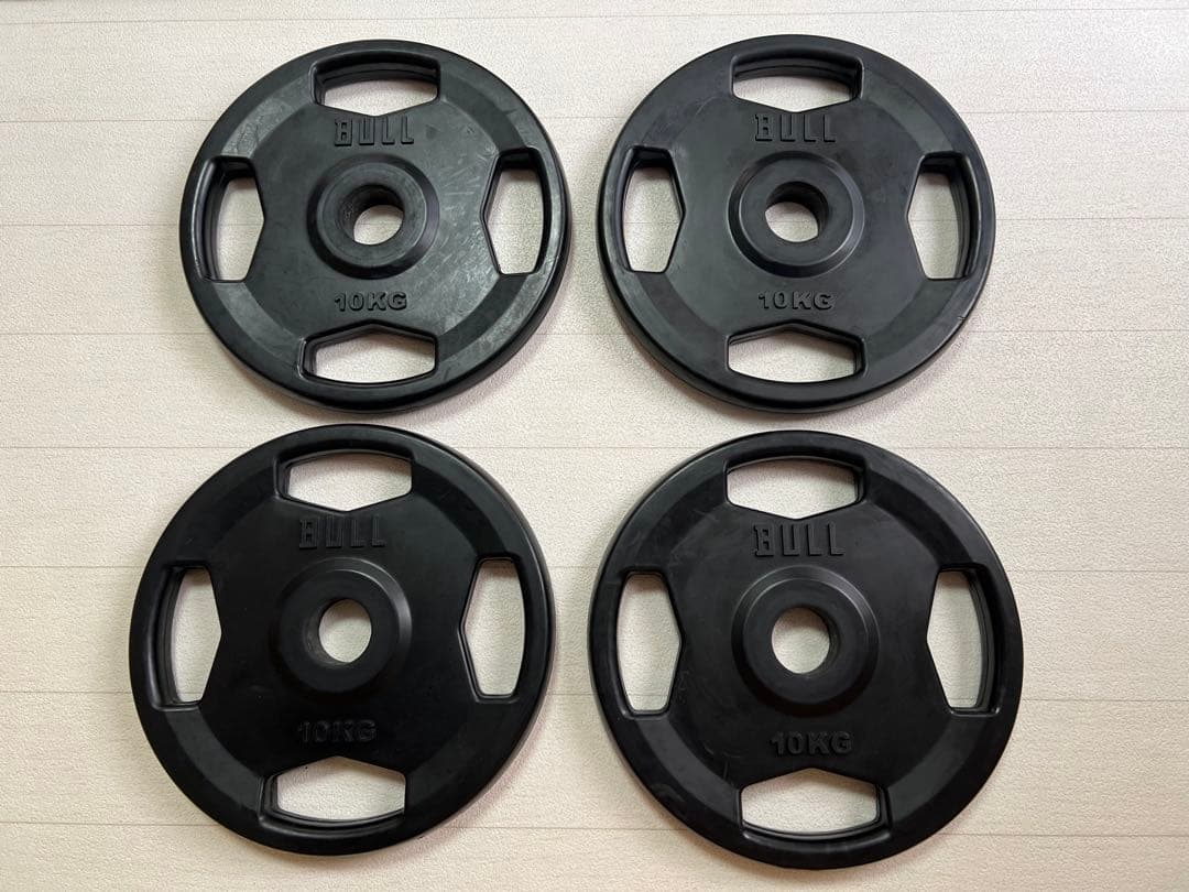 BULL ラバープレート　5KG×4 10KG×4セット