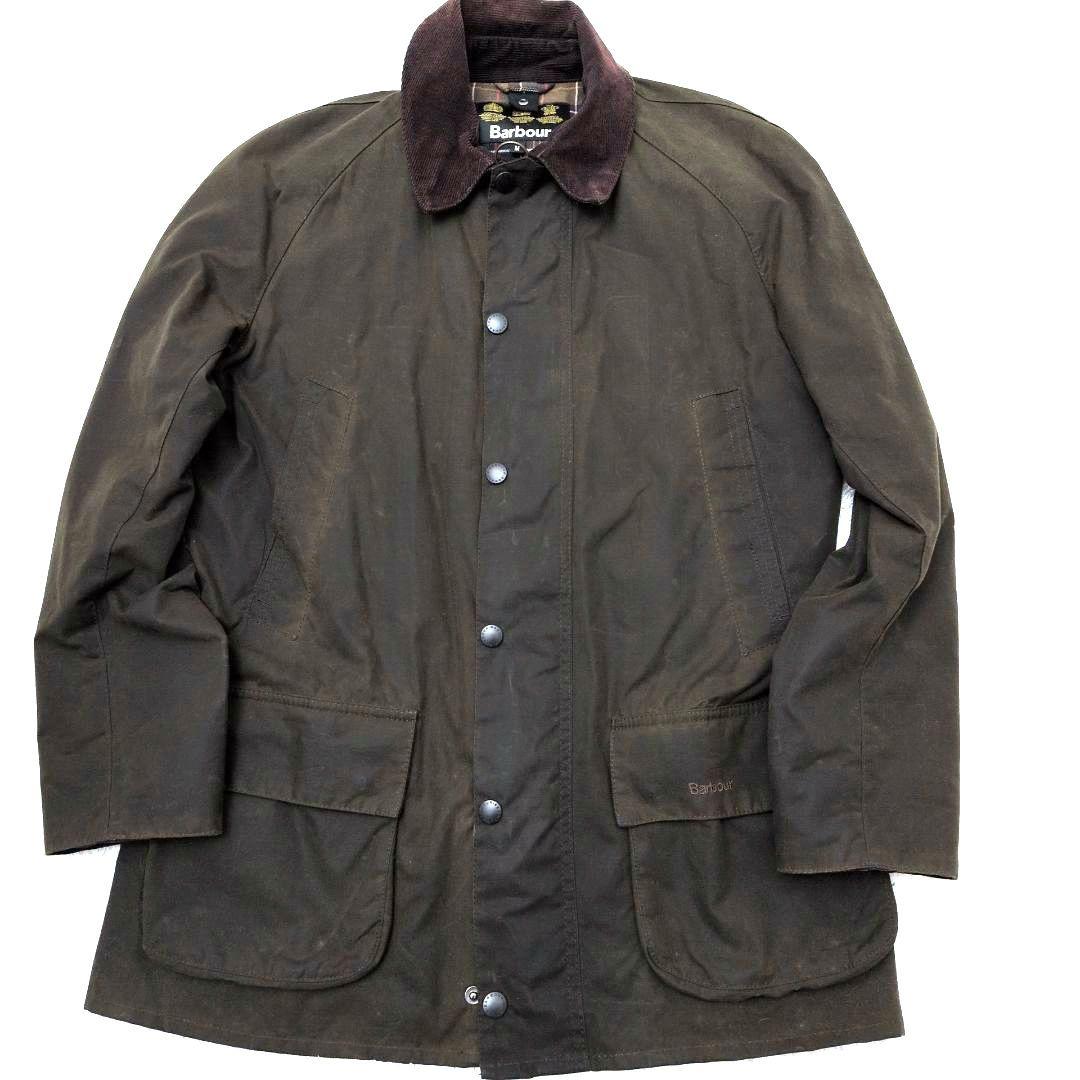 バブアー　ブリストル　ワックスジャケット　3クラウン　チェック　コーデュロイ