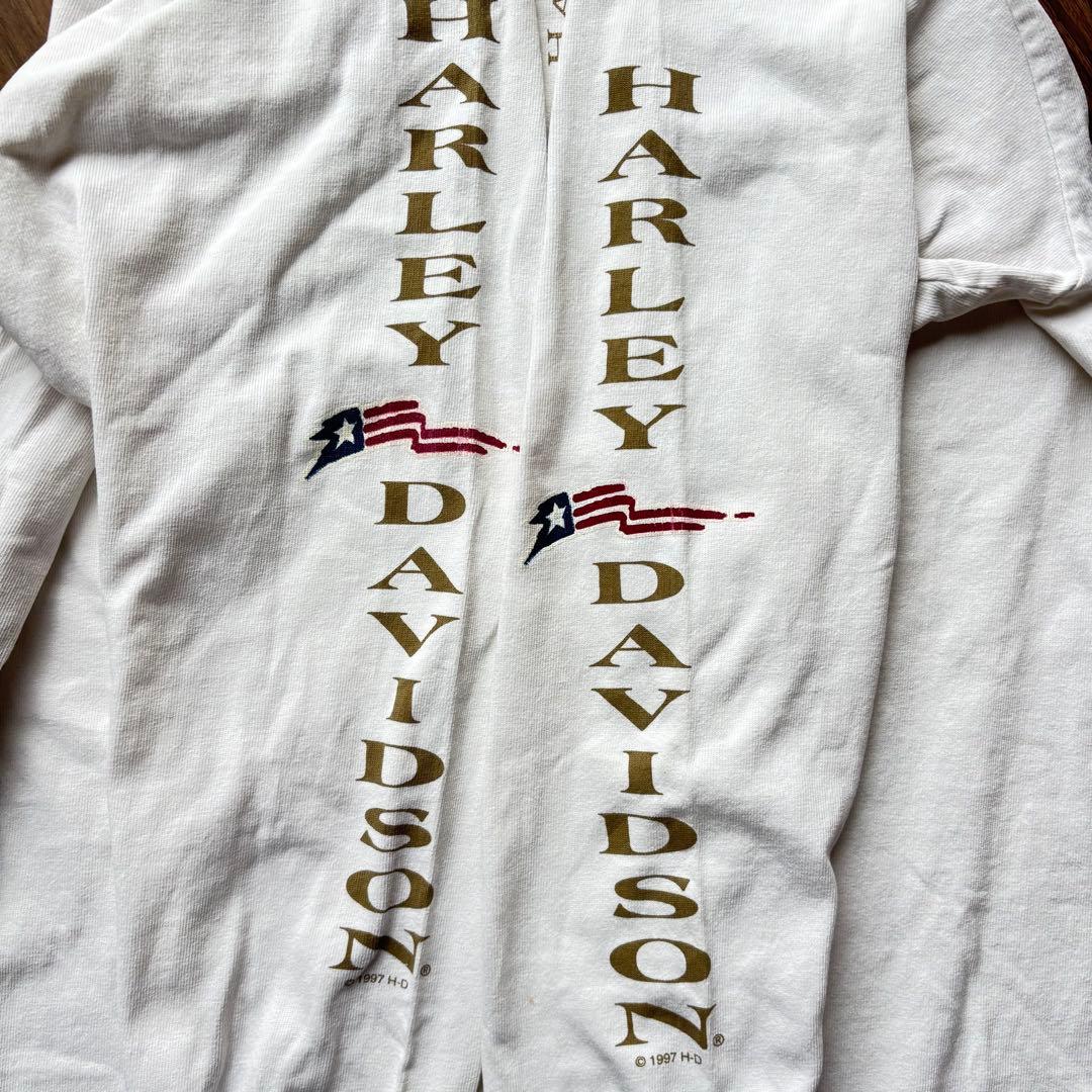 ビンテージ ハーレーダビッドソン ロンT L 袖プリント 古着 長袖 ハーレー