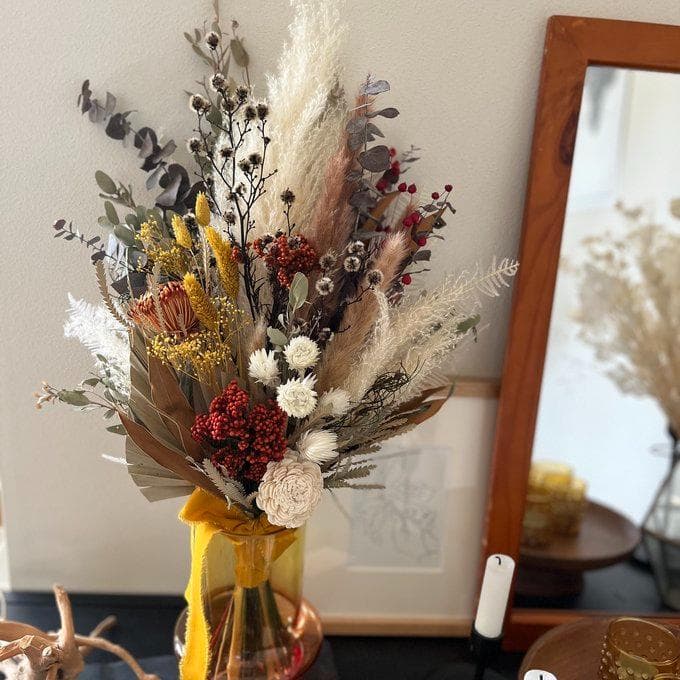 約60cm・ブリックオレンジのワイルドロングスワッグ LLサイズ