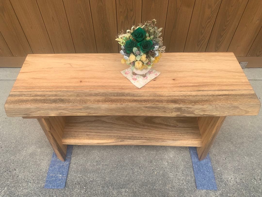セール✨楠サイドテーブル、TV台【約85✖︎奥行30〜28.5 高さ約40㎝】