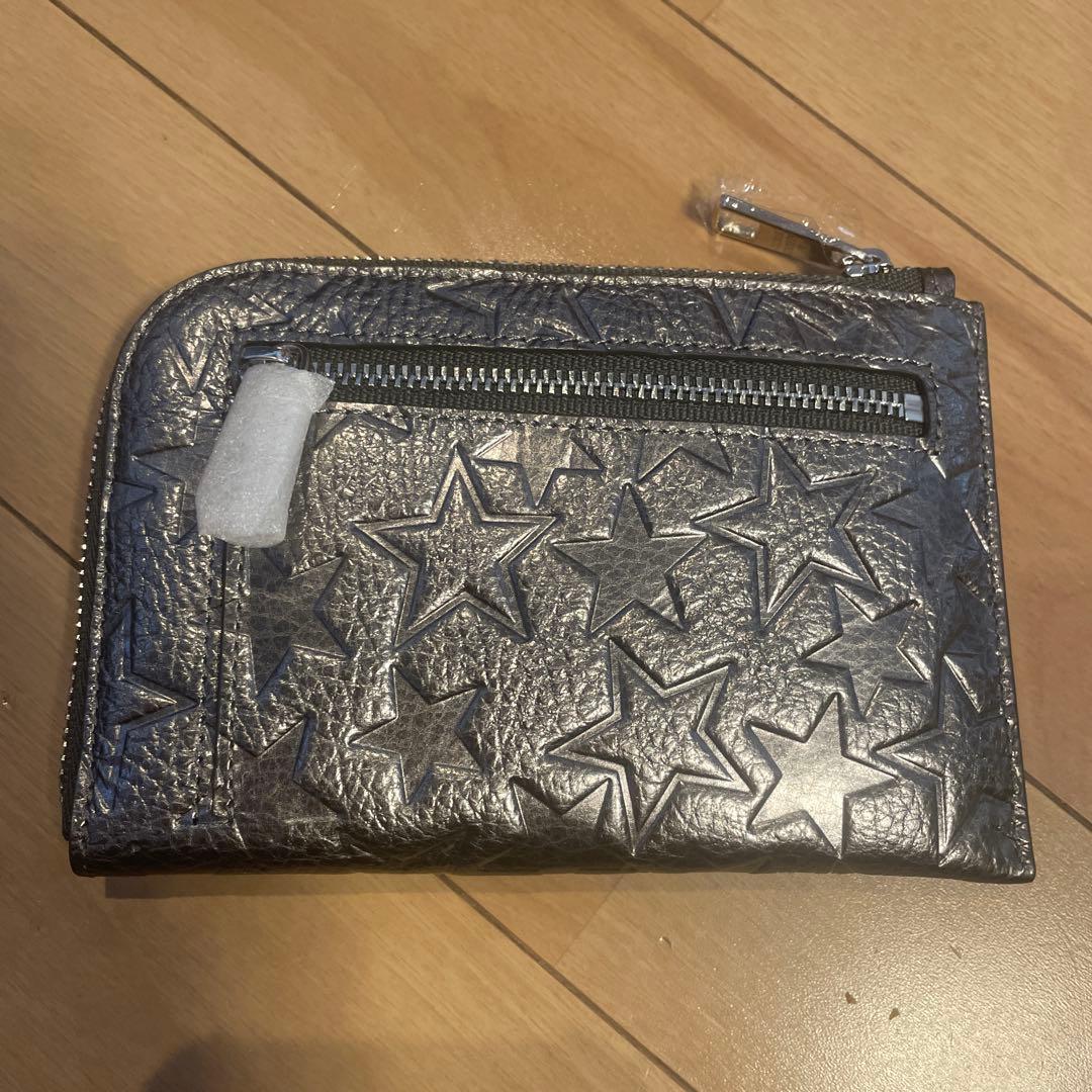 タイムセール新品未使用　サロンドアルファード　スリースターL字ミニ財布　ガンメタ