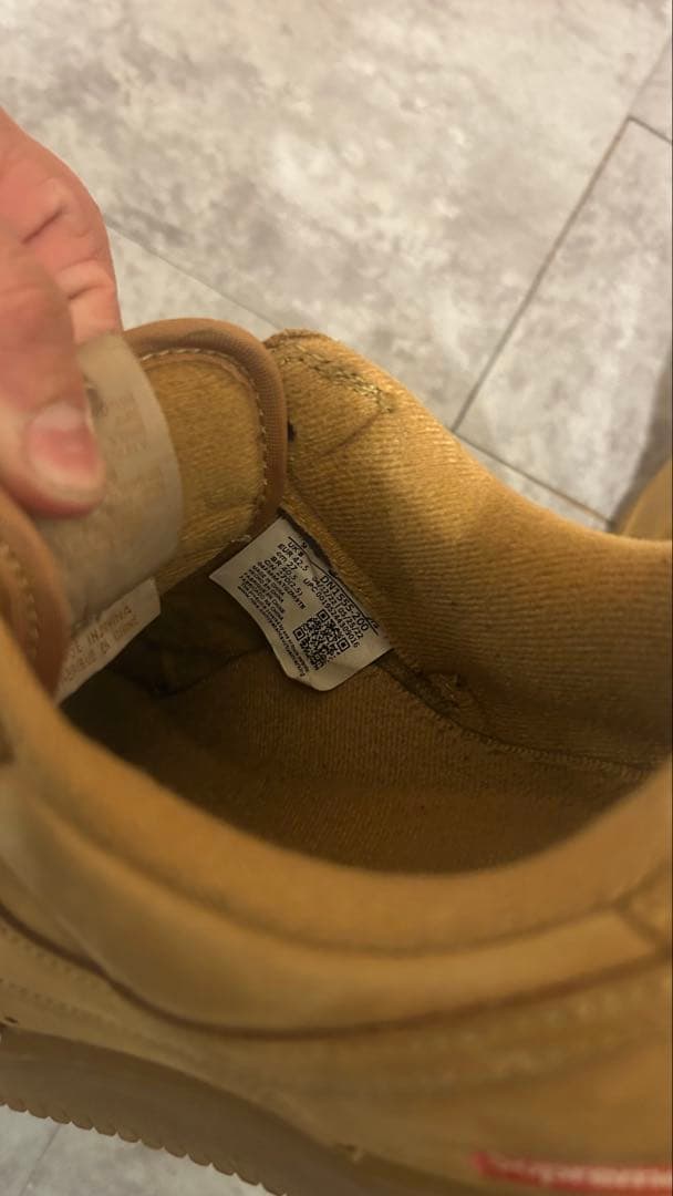 [美品]Nike Air Force 1 supreme スエード