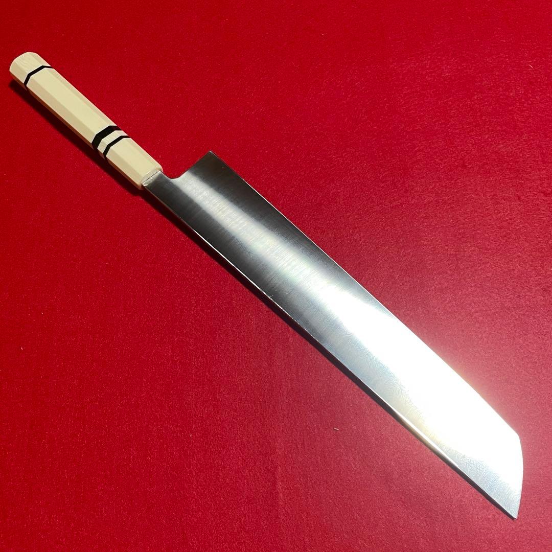 血流し　尺　鱧 骨切り包丁 V金10号 人工象牙八角柄
