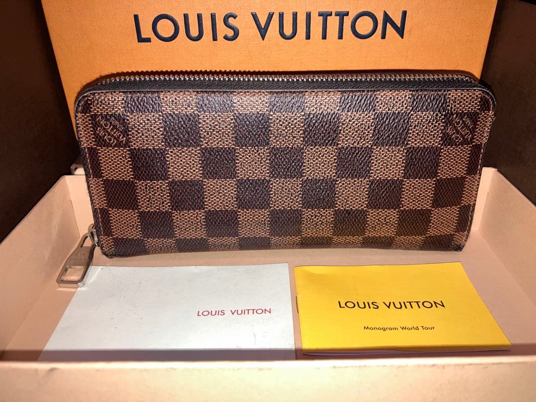 良品/LOUIS VUITTON ダミエ グラフィット ジッピー ヴェルティカル
