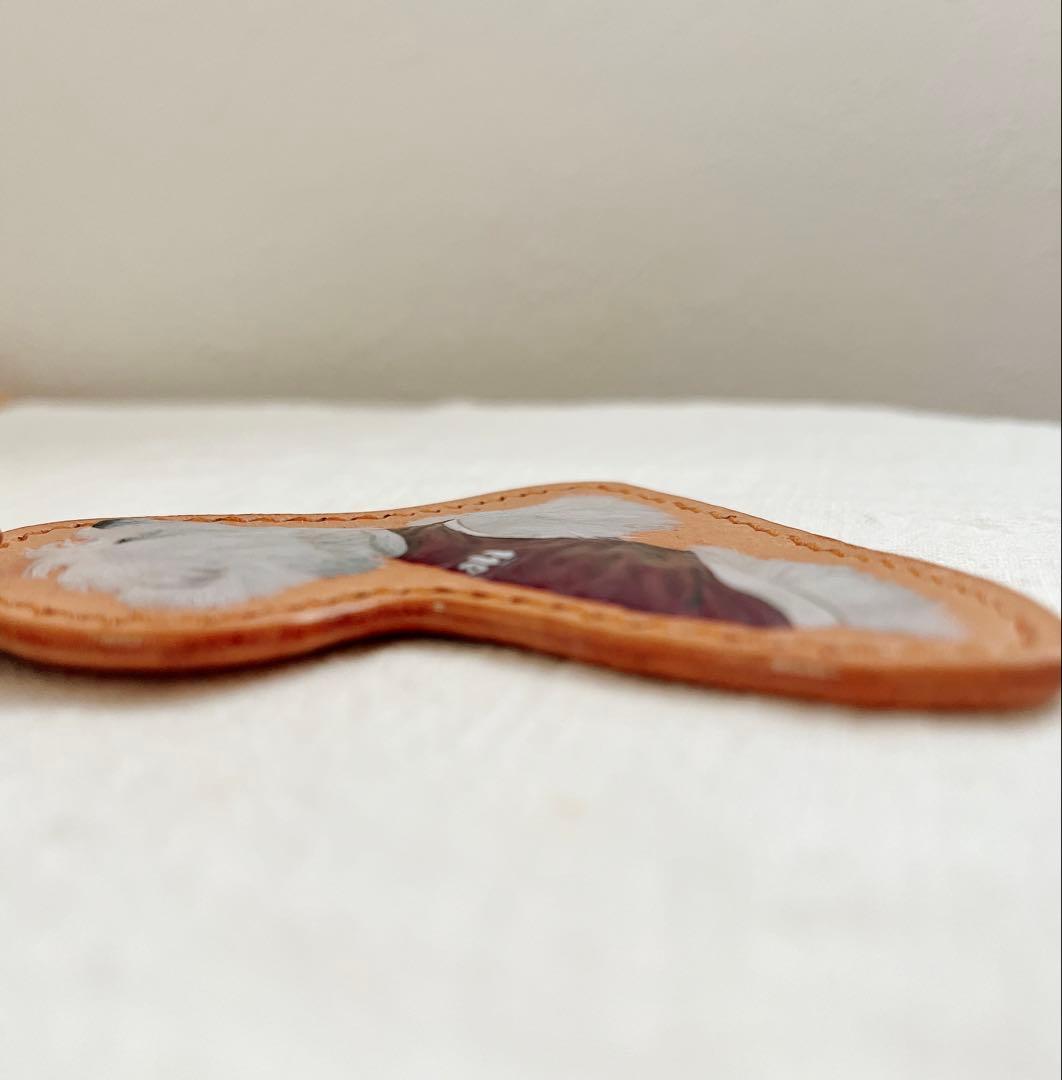 オーダーメイド　うちの子　レザーチャーム 犬モチーフ ぷっくり可愛い