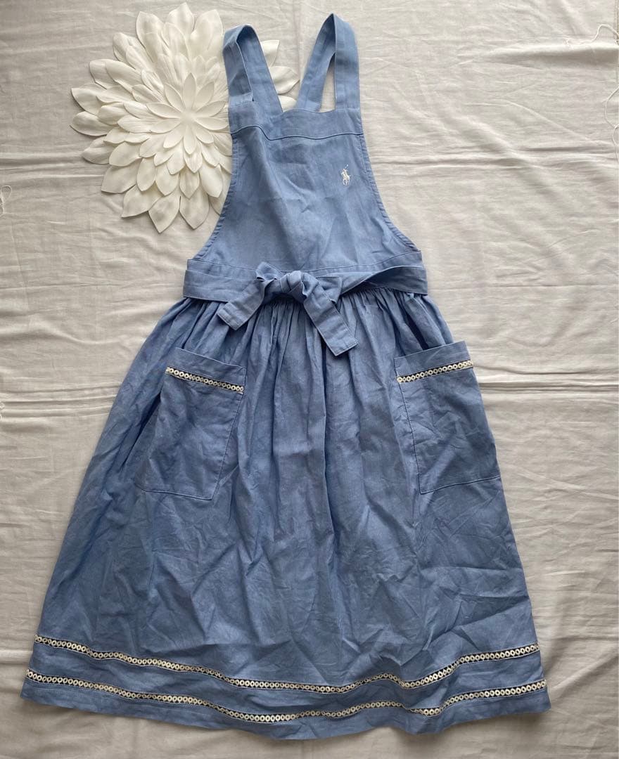 ラルフローレン エプロン 杏 アディソンシャンブレイ