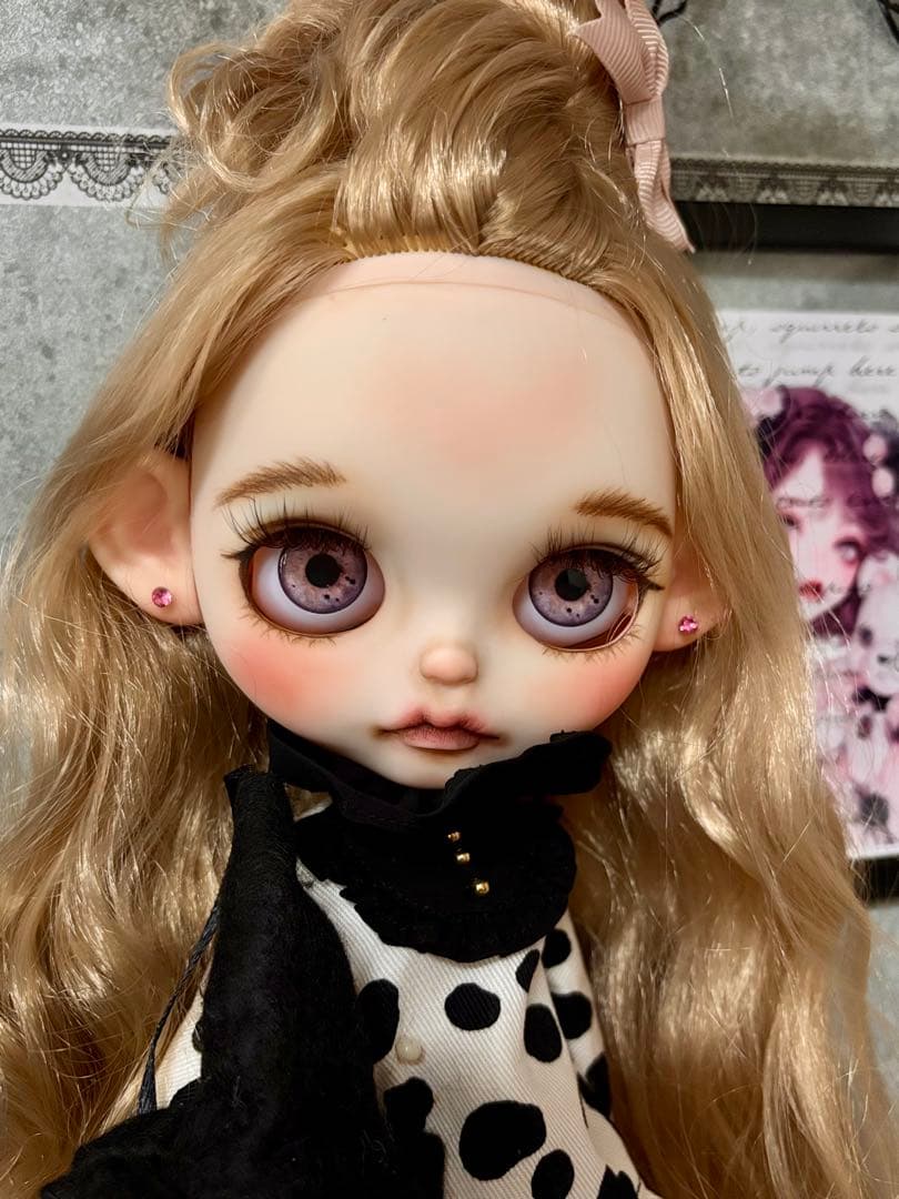 カスタムアイシードール　ネオサイズ　白肌　ふわふわミルクティーベージュ