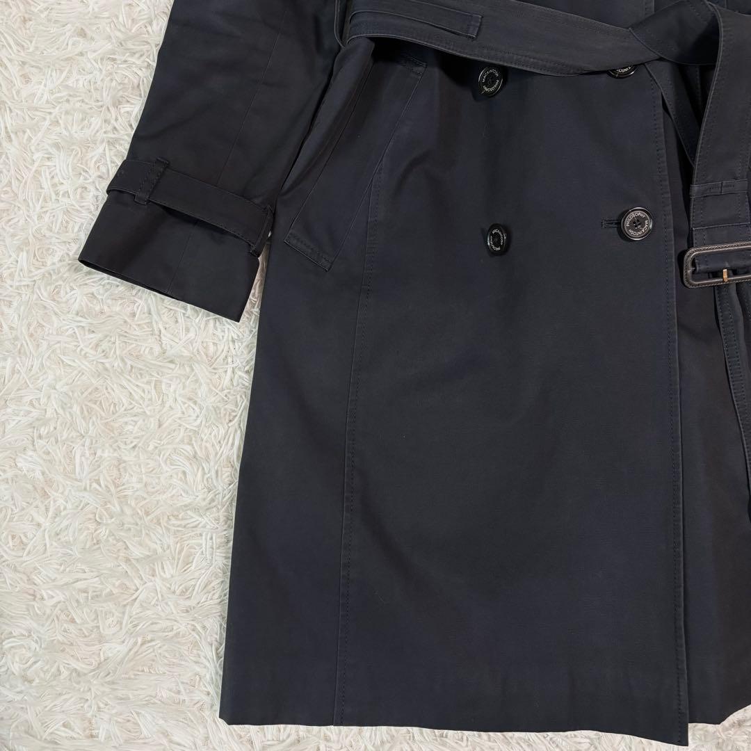 マッキントッシュロンドン トレンチコート ライナー付 チェック 2way 黒紺