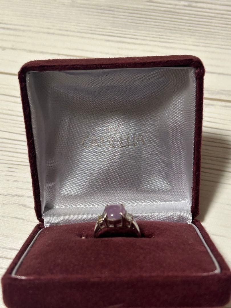 スターサファイア、ダイヤのプラチナリング