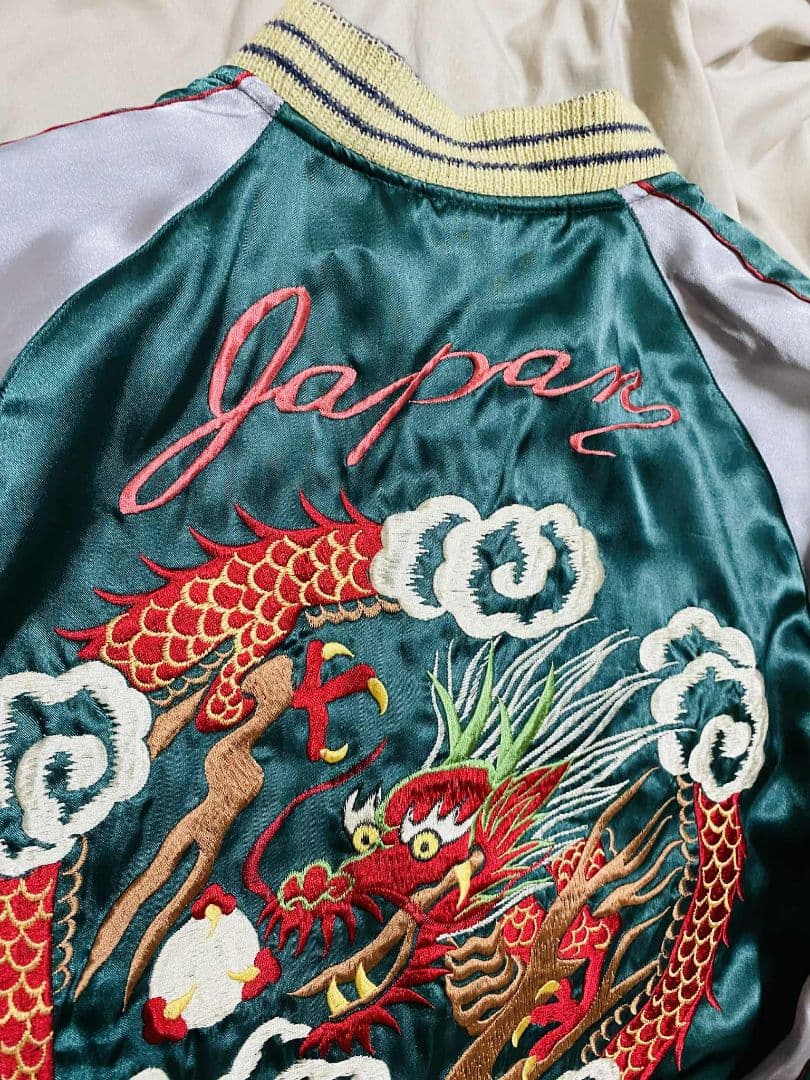 ２面用 テーラー東洋 龍 bomb 日本限定スカジャン vintage サテン