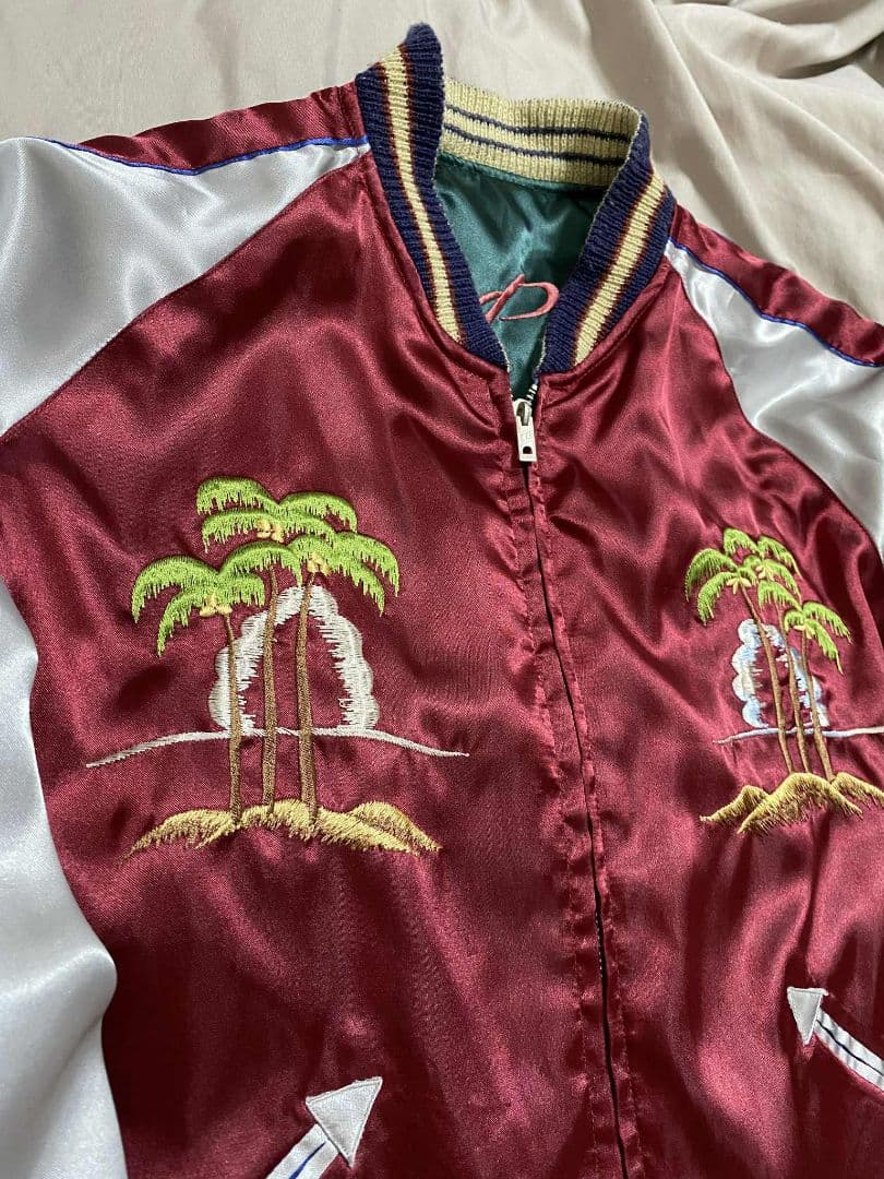 ２面用 テーラー東洋 龍 bomb 日本限定スカジャン vintage サテン