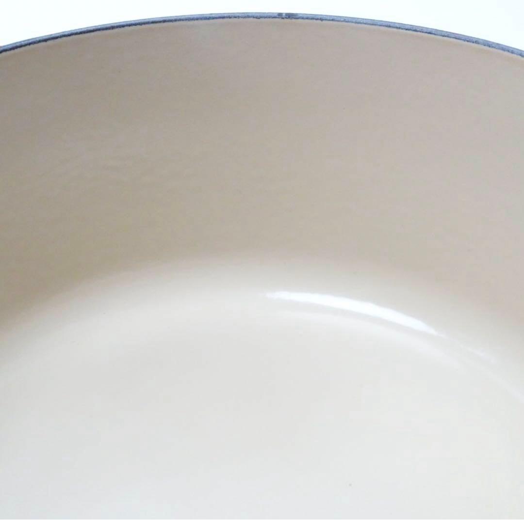 【美品】LE CREUSET　ココット ロンド オレンジ　24cm