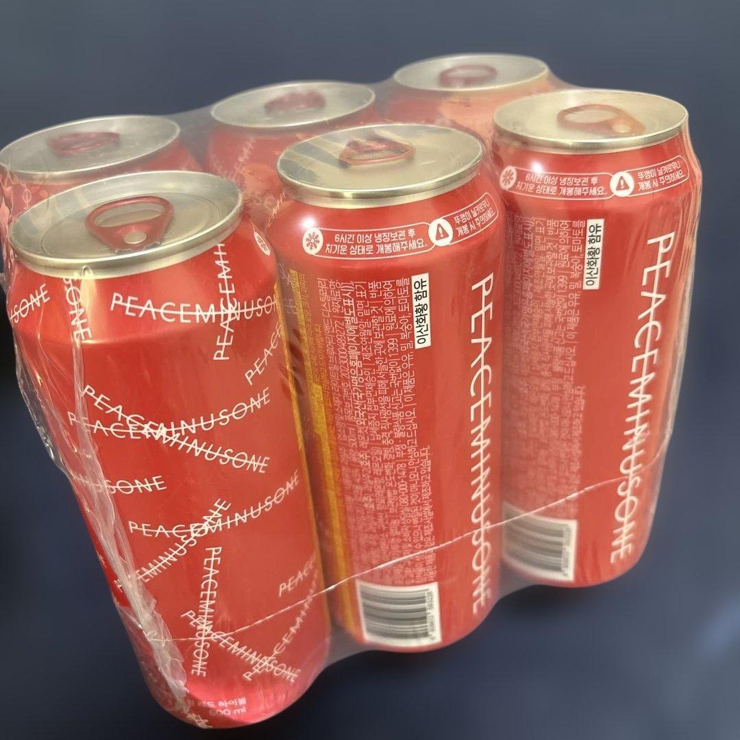 peaceminusone ハイボール 韓国 オリンピック公園CU限定【赤6本】