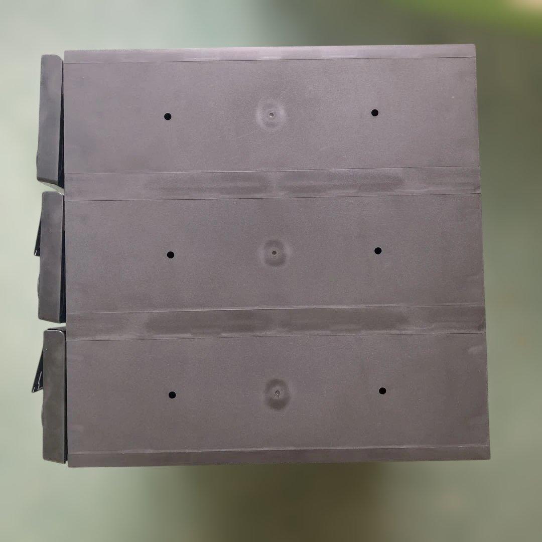 ナスタ　ポスト ブラック3戸用