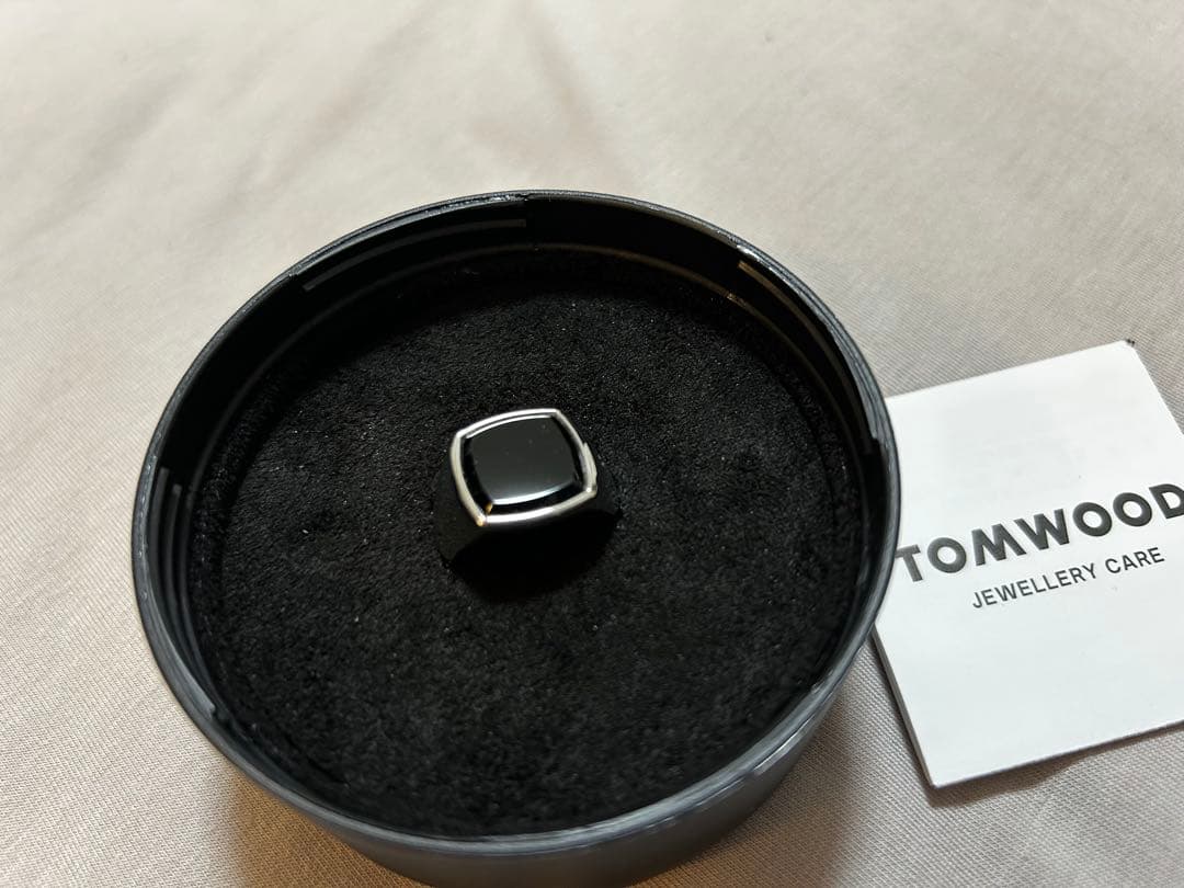 トムウッド　ブラックオニキス　リング　54