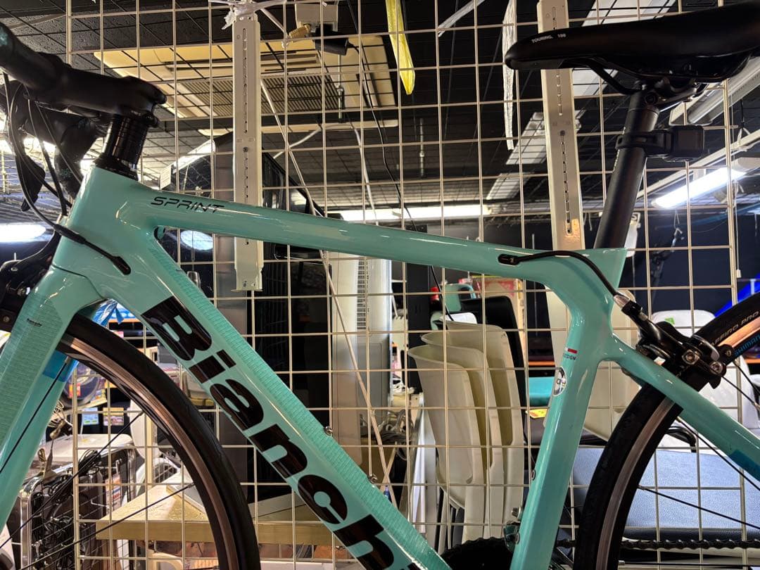 J・店 【中古品】 Bianchi ビアンキロードバイク25インチスタンド付