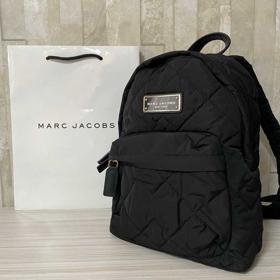 早い者勝ち！訳あり新品 MARC JACOBS バックパック キルティング 黒