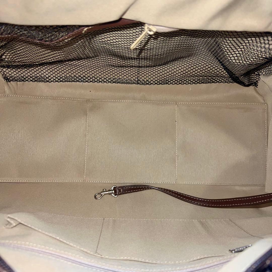 極美品✨濱野皮革工藝 HAMANO 豚革 2wayボストンバッグ 皇室御用達 茶