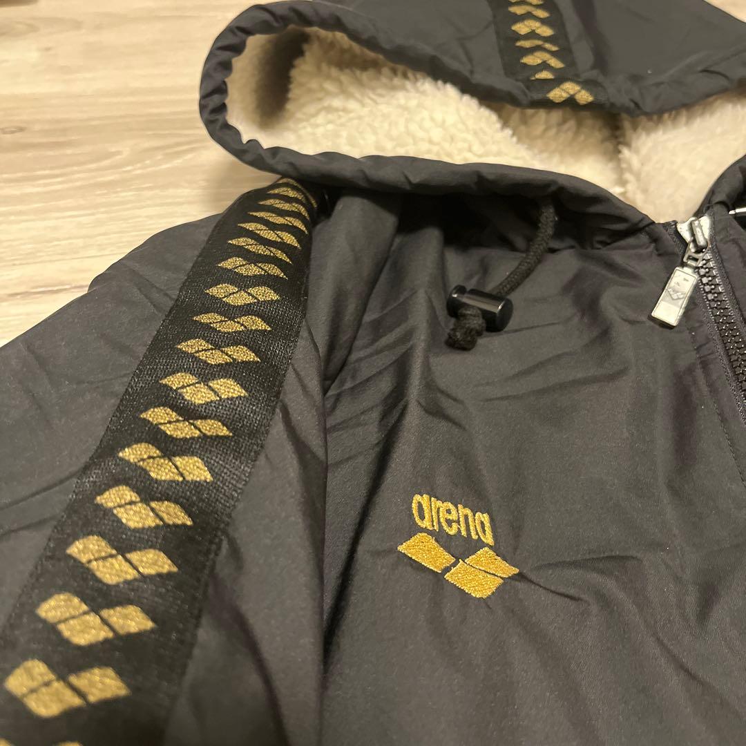 arena ベンチコート　ボア　フルジップ