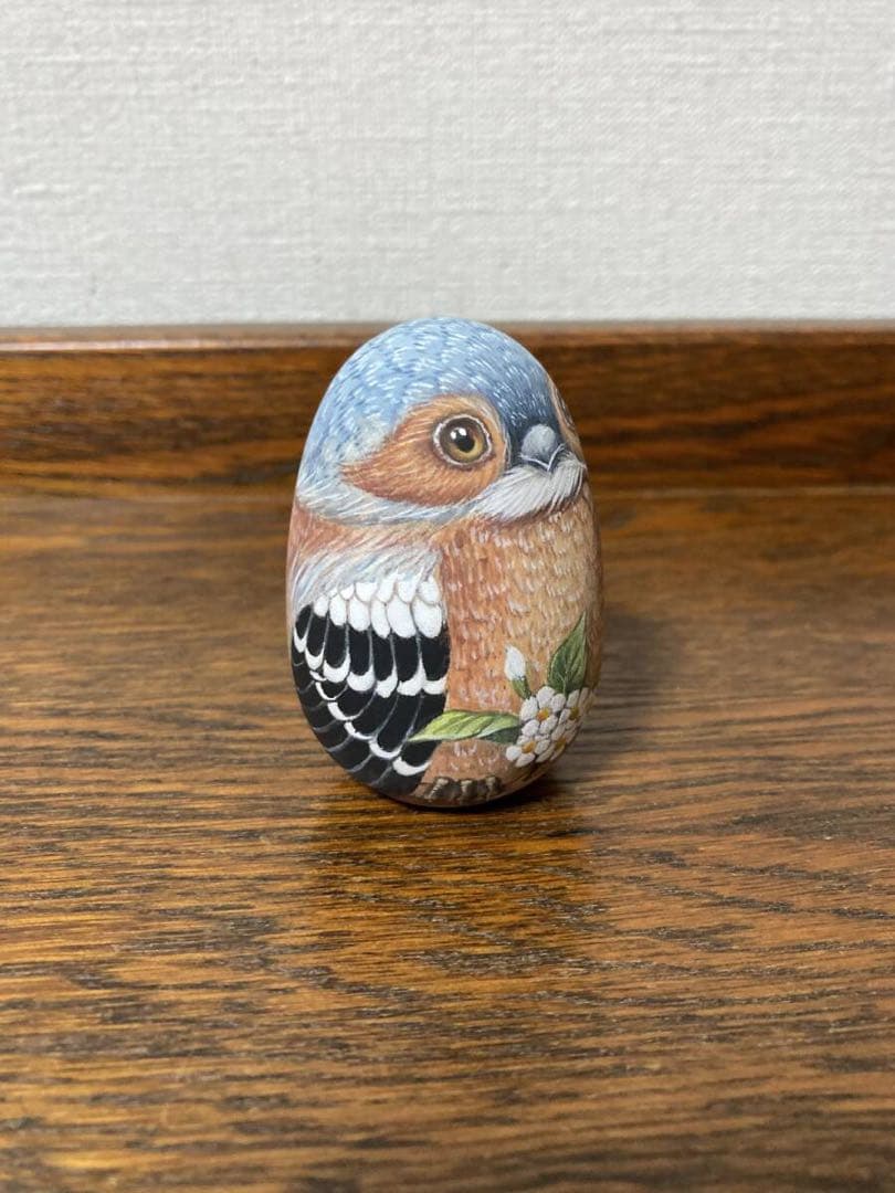 ロシア雑貨☆イースターエッグ　オーナメント『フィンチ』マトリョーシカ