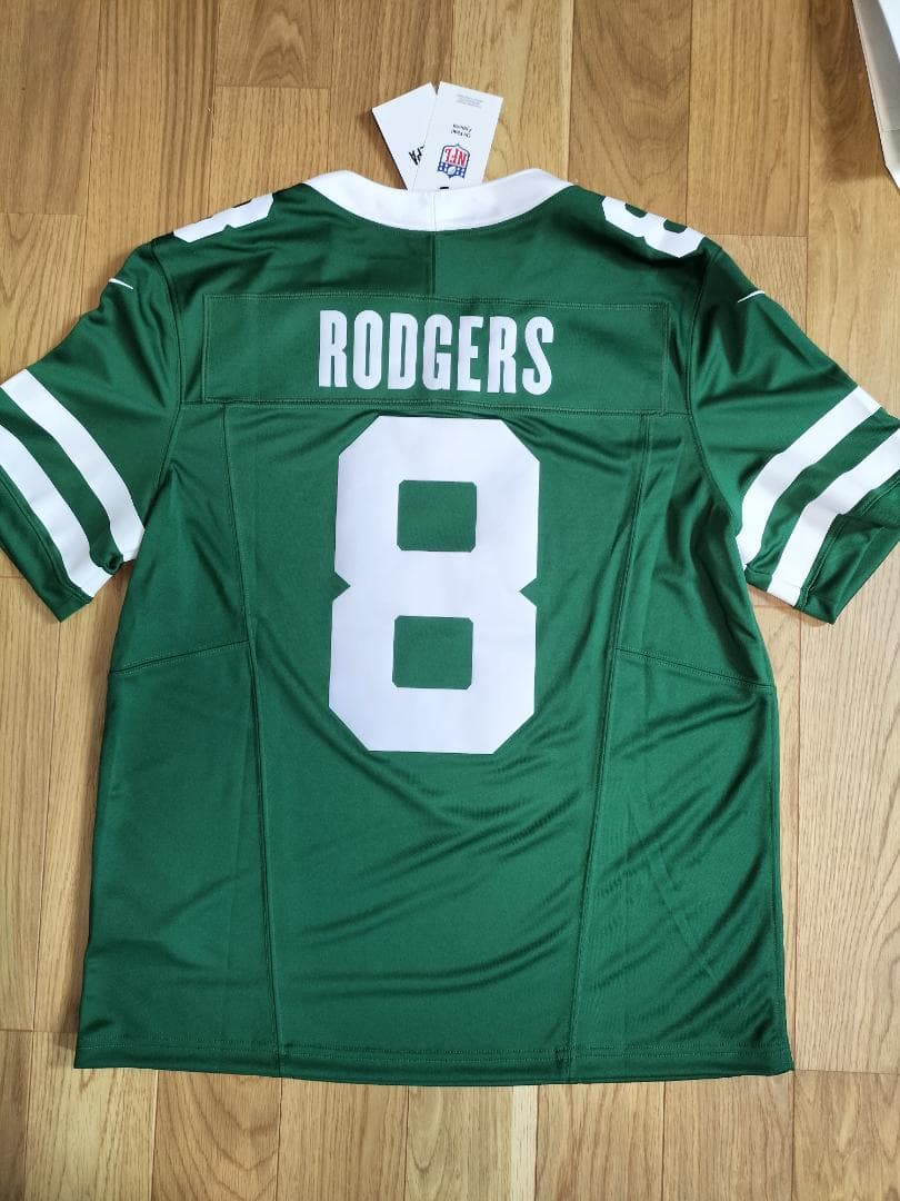 値下げNFL アーロン・ロジャース ニューヨークジェッツ リミテッドジャージ　M