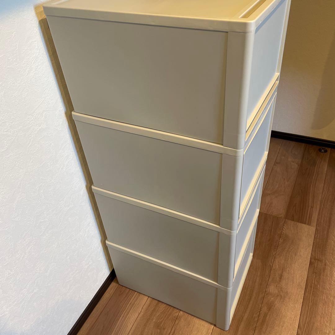 山善　収納ボックス　3個組　Ｌ(30cm) 奥行53cm