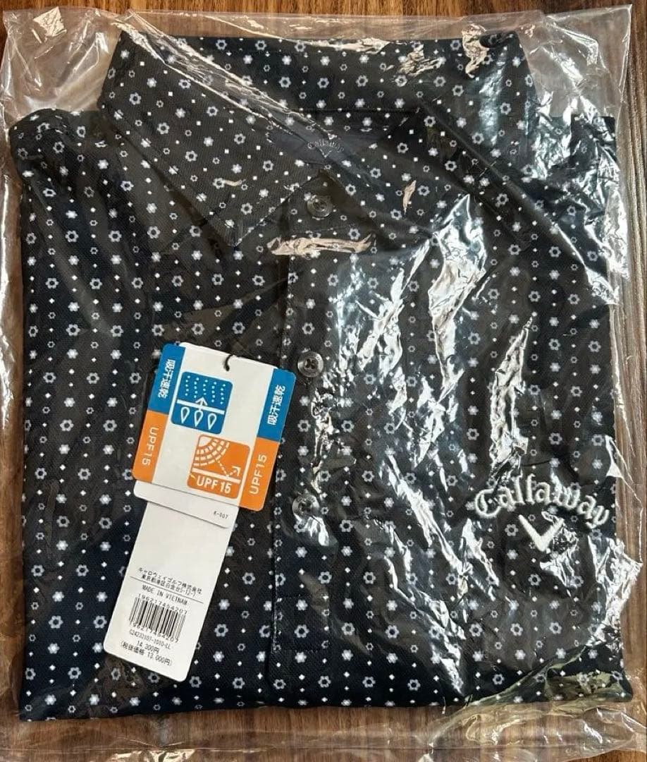 新品、未使用品　Callaway 花柄シャツ LLサイズ