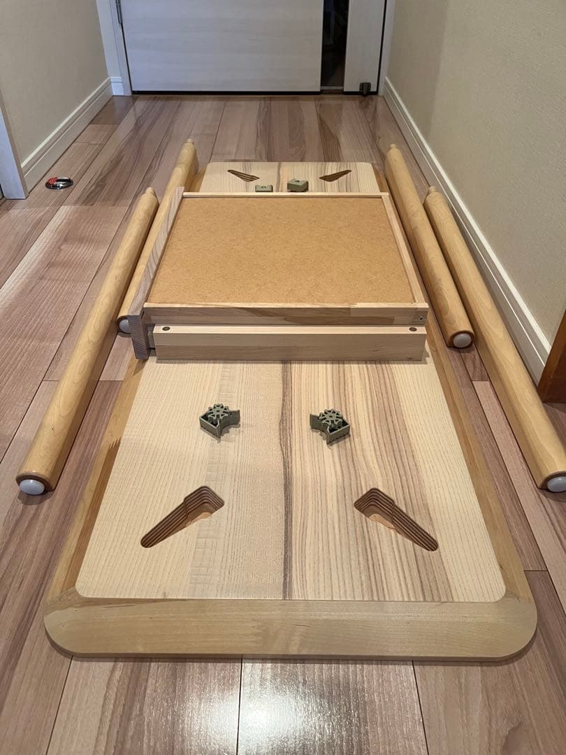 IKEA LISABO ナチュラル木製引き出し付きデスク