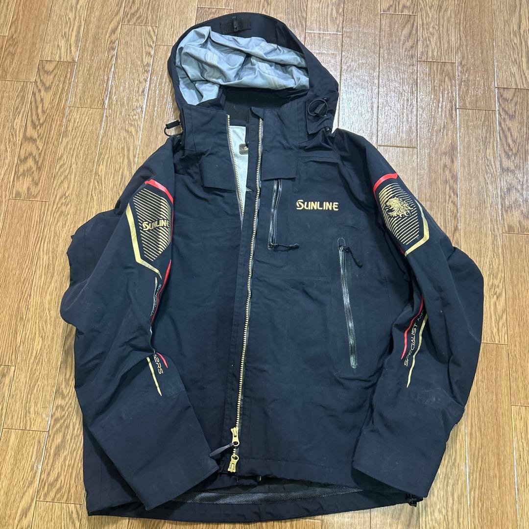 SUNLINE フィッシングスーツ ブラック Lサイズ