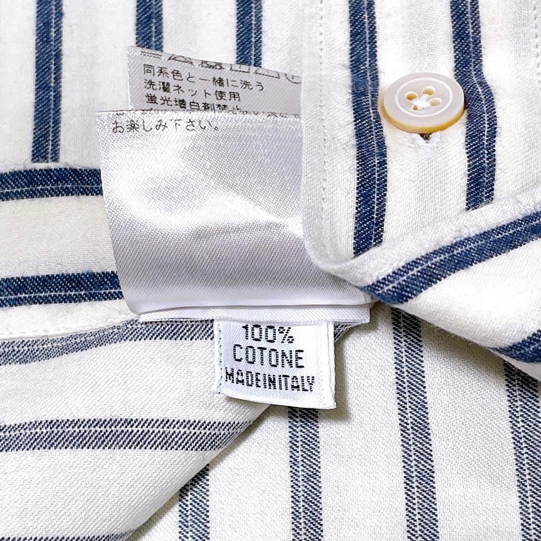 Finamore フィナモレ コットンフランネル イタリア製 M