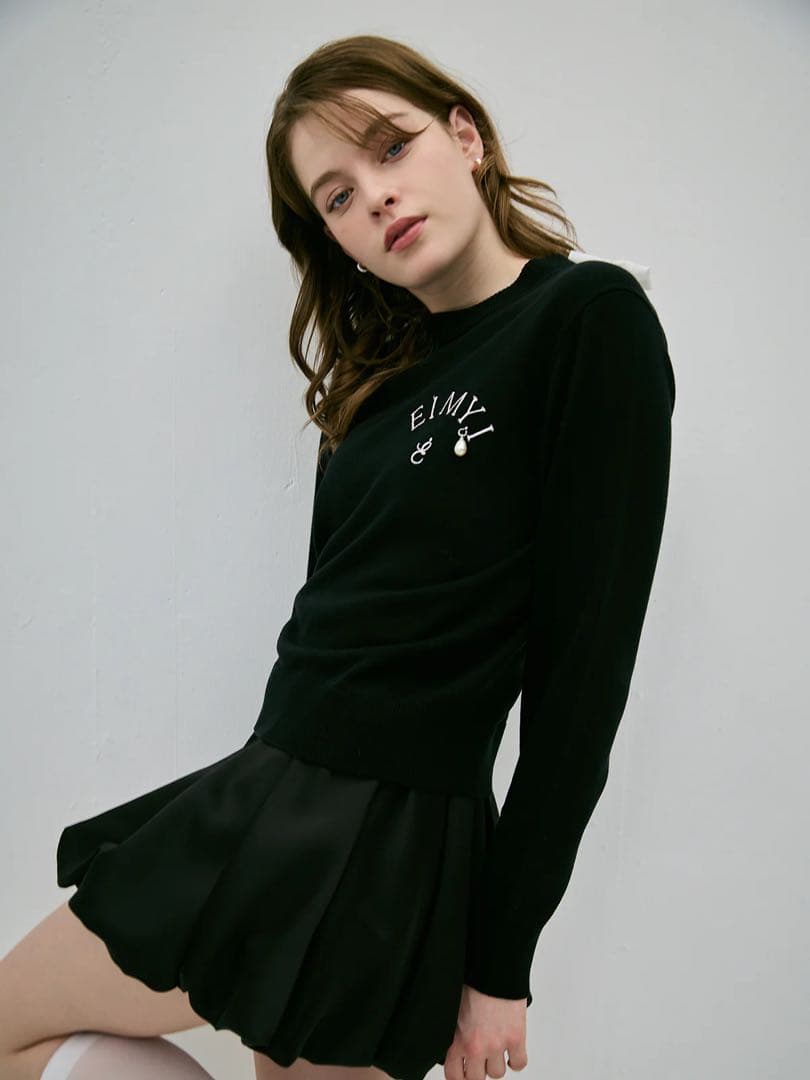 eimyistoire EIMYロゴニットトップス