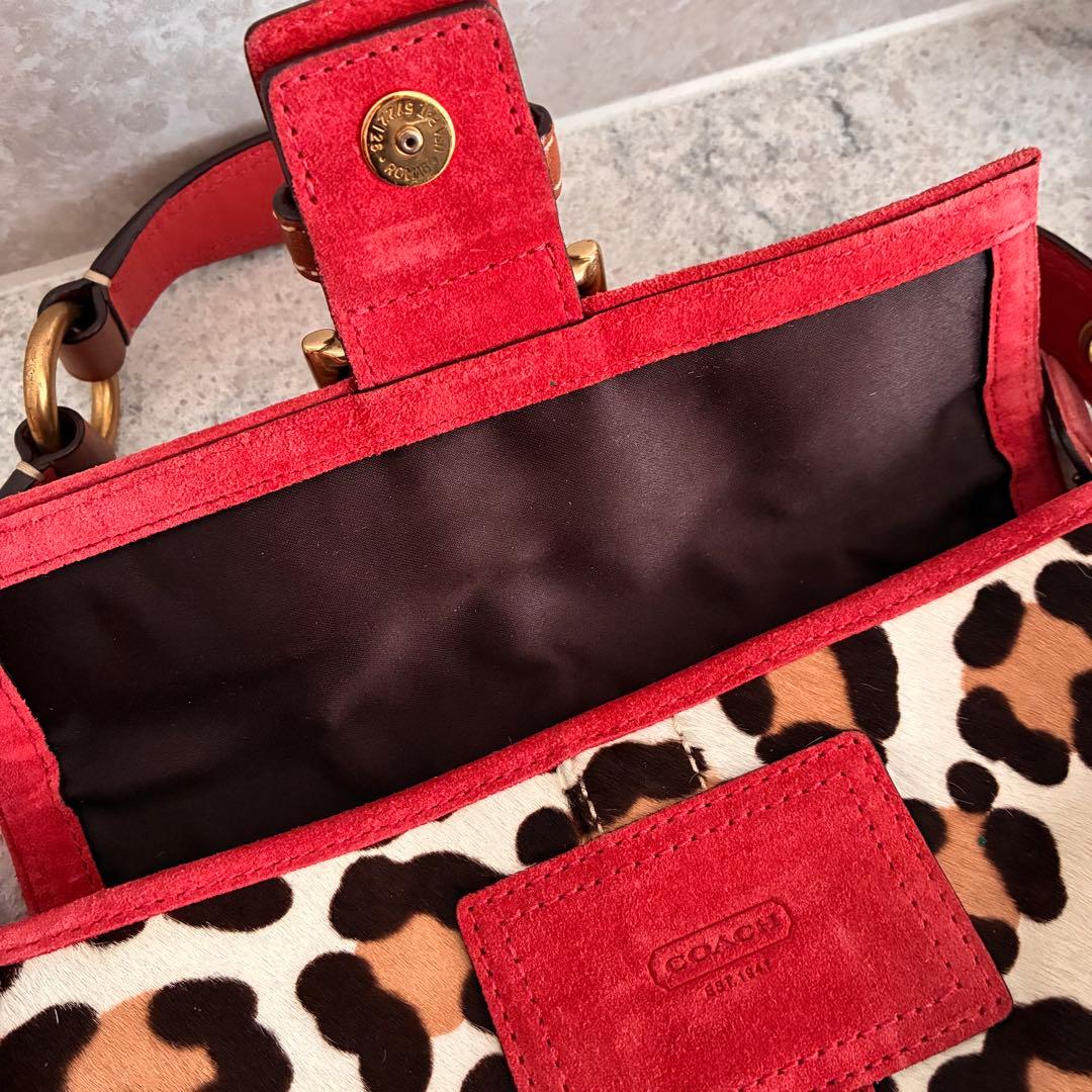 コーチ ヒョウ柄 パンプス バッグ セット