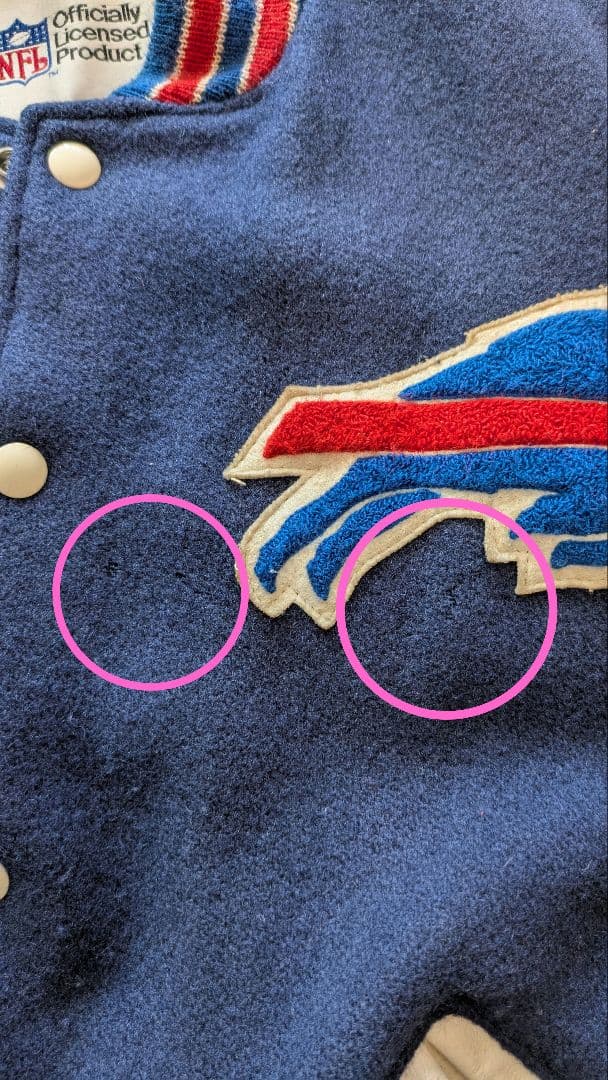 NFL Buffalo Bills　スタジャン レザー