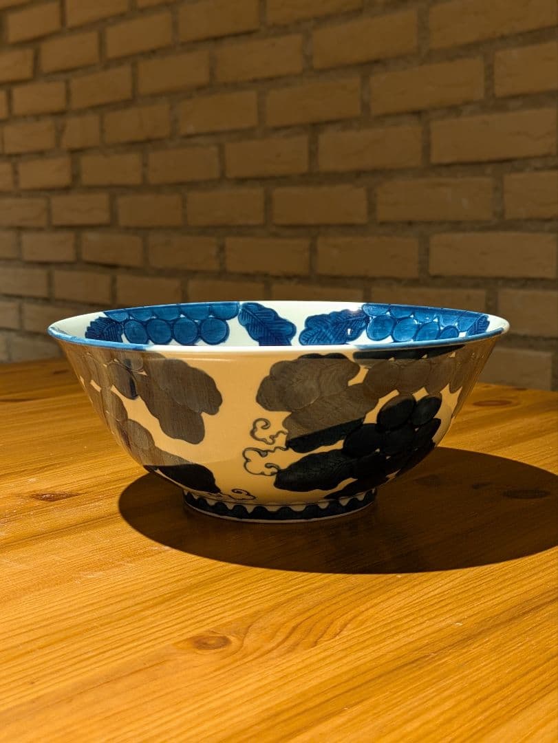 大明成化年製　葡萄　深皿　大鉢　明時代