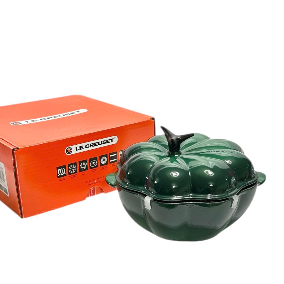 LE CREUSET カボチャ型鍋 ダークグリーン
