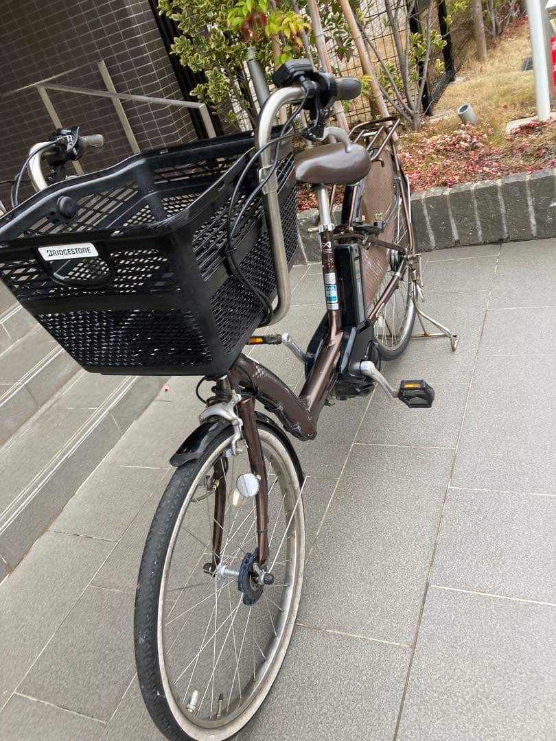 電動アシスト自転車BRIDGESTONE 26インチ.バッテリー2つです