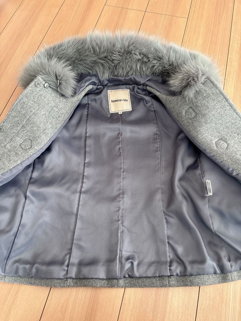 【11/20まで限定値引】Apuweiser riche ファー付きコート