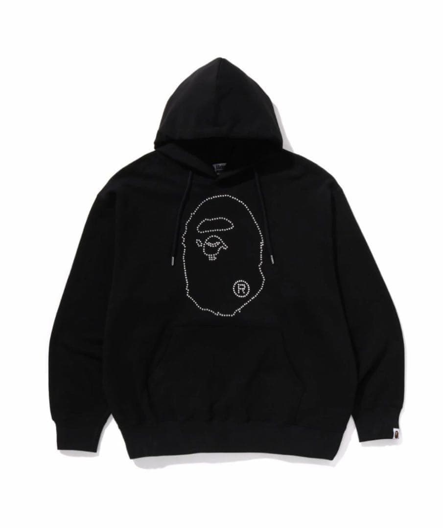 A BATHING APE フーディ ラインストーン パーカー スウェット