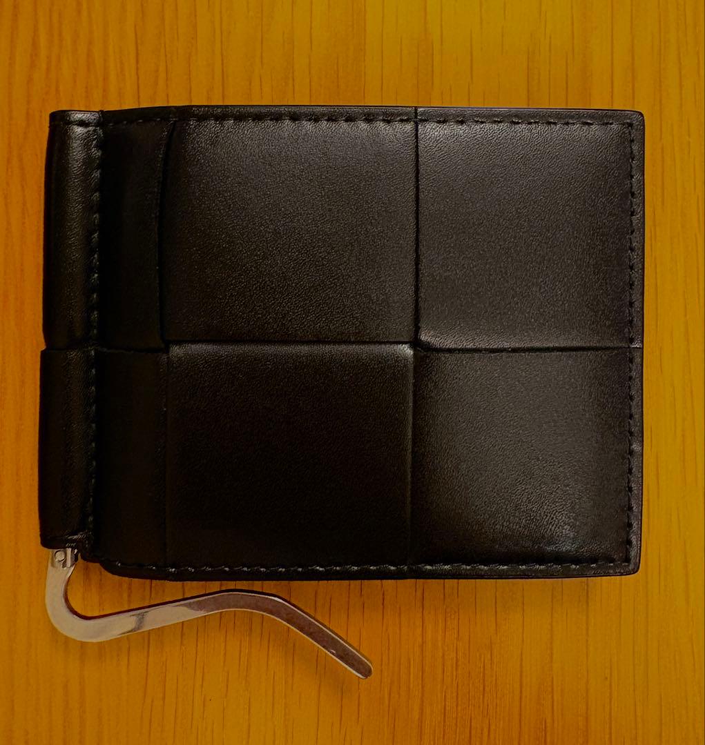【美品】BOTTEGA VENETA カセット マネークリップ二つ折りウォレット