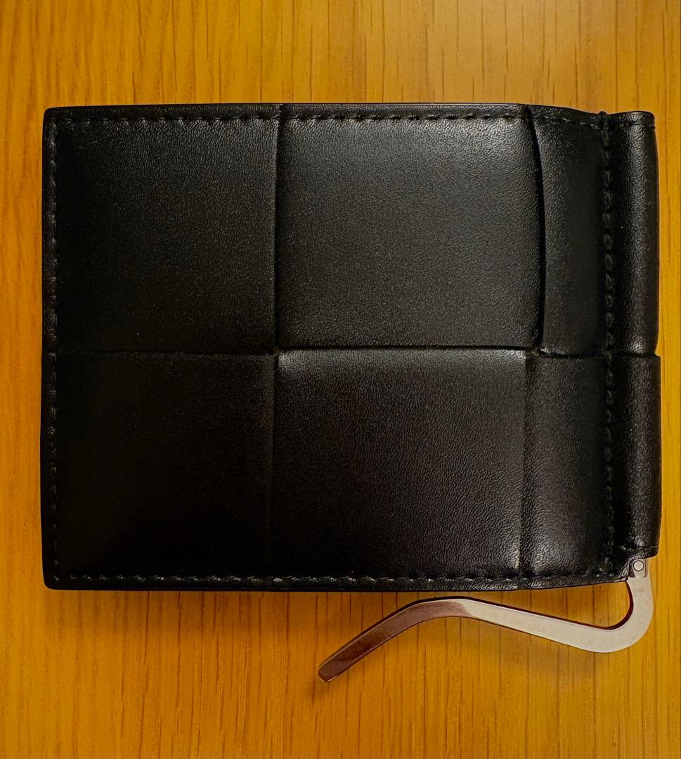 【美品】BOTTEGA VENETA カセット マネークリップ二つ折りウォレット