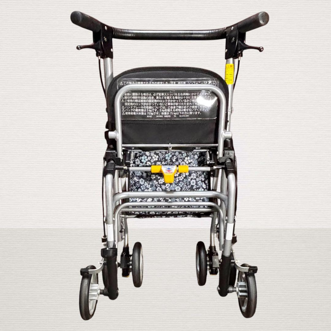 ✨極美品✨ 島製作所 シルバーカー シンフォニーSPスリム 花柄収納