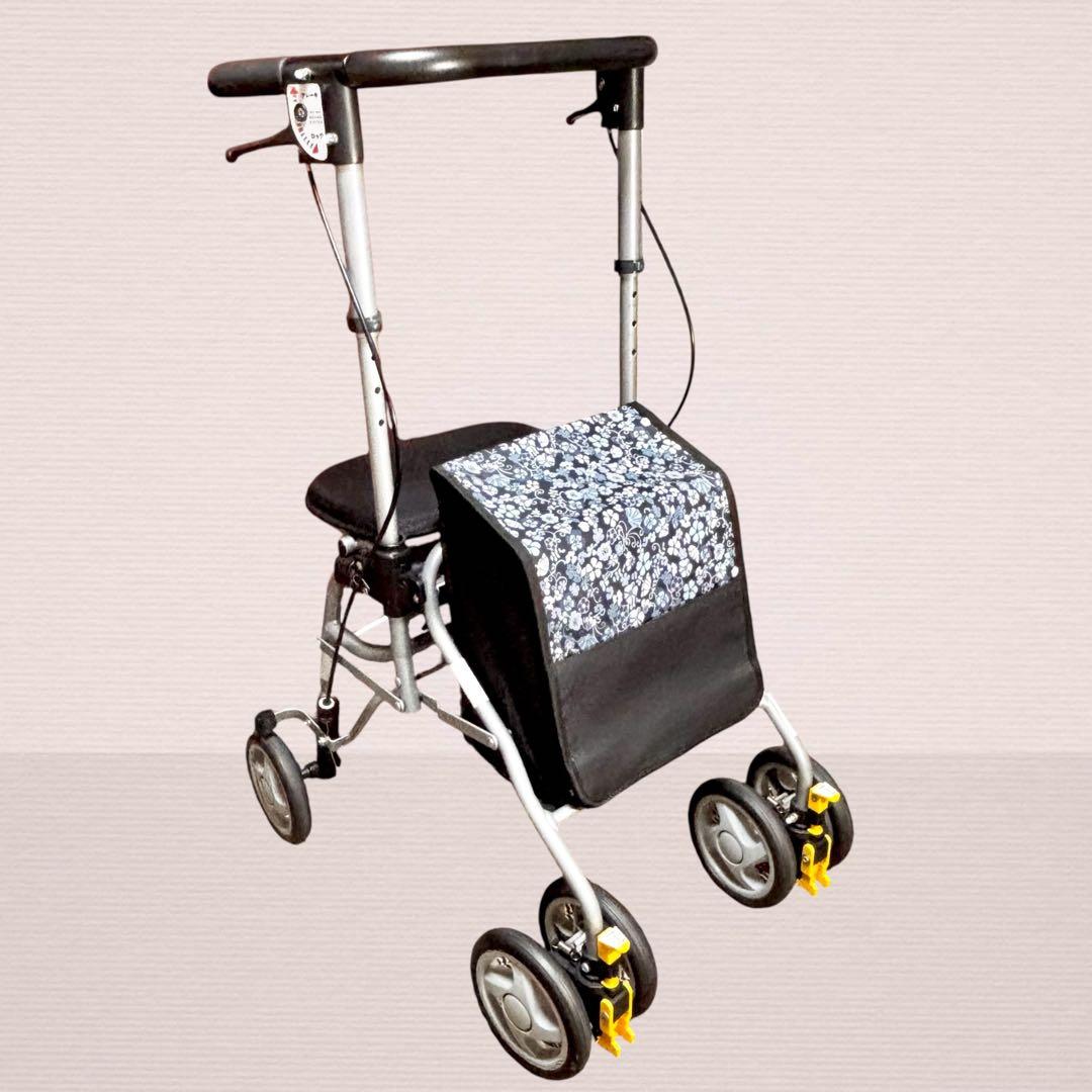 ✨極美品✨ 島製作所 シルバーカー シンフォニーSPスリム 花柄収納
