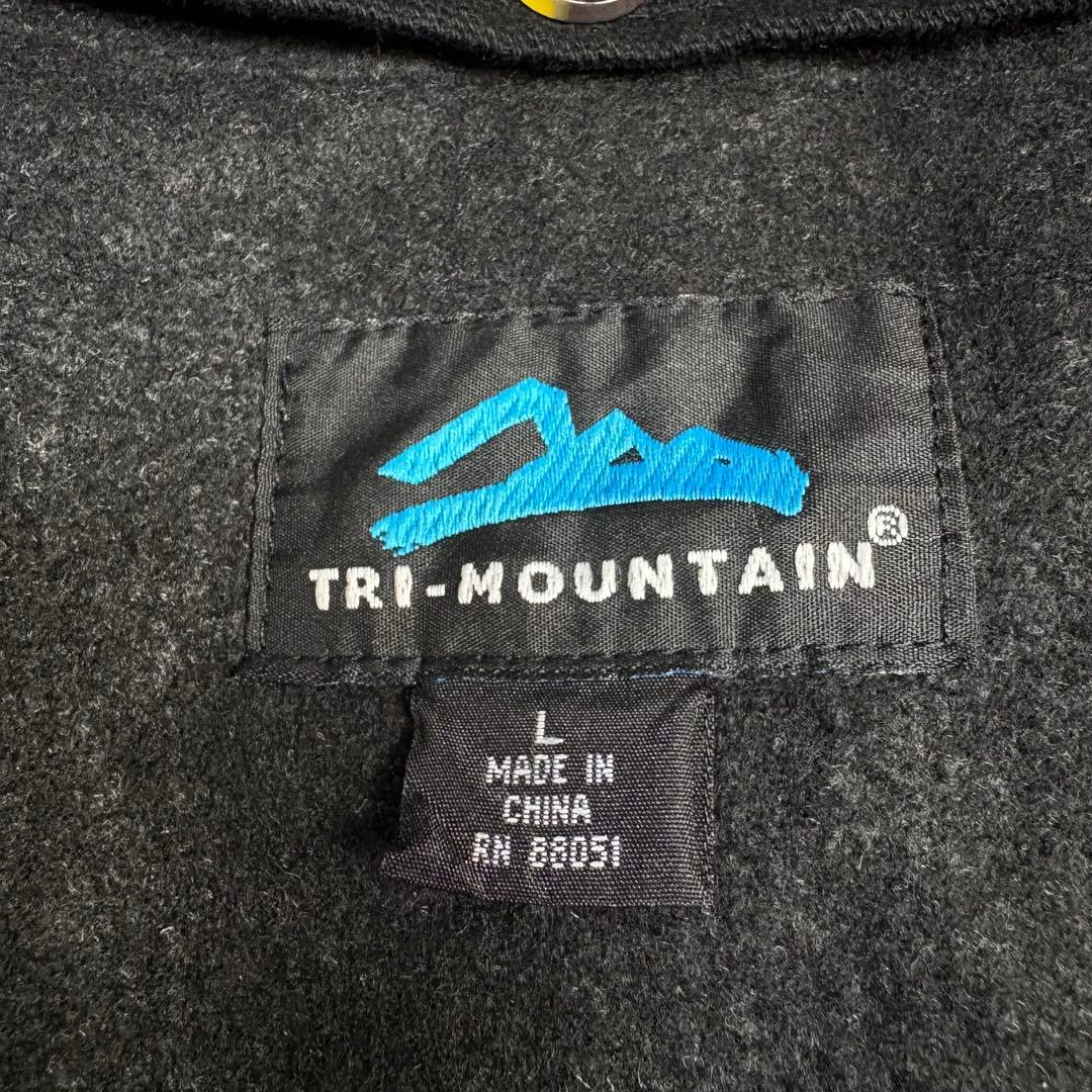 【ゆ】トライマウンテン古着美品黒ダック地デトロイトジャケット短丈 TTXロ