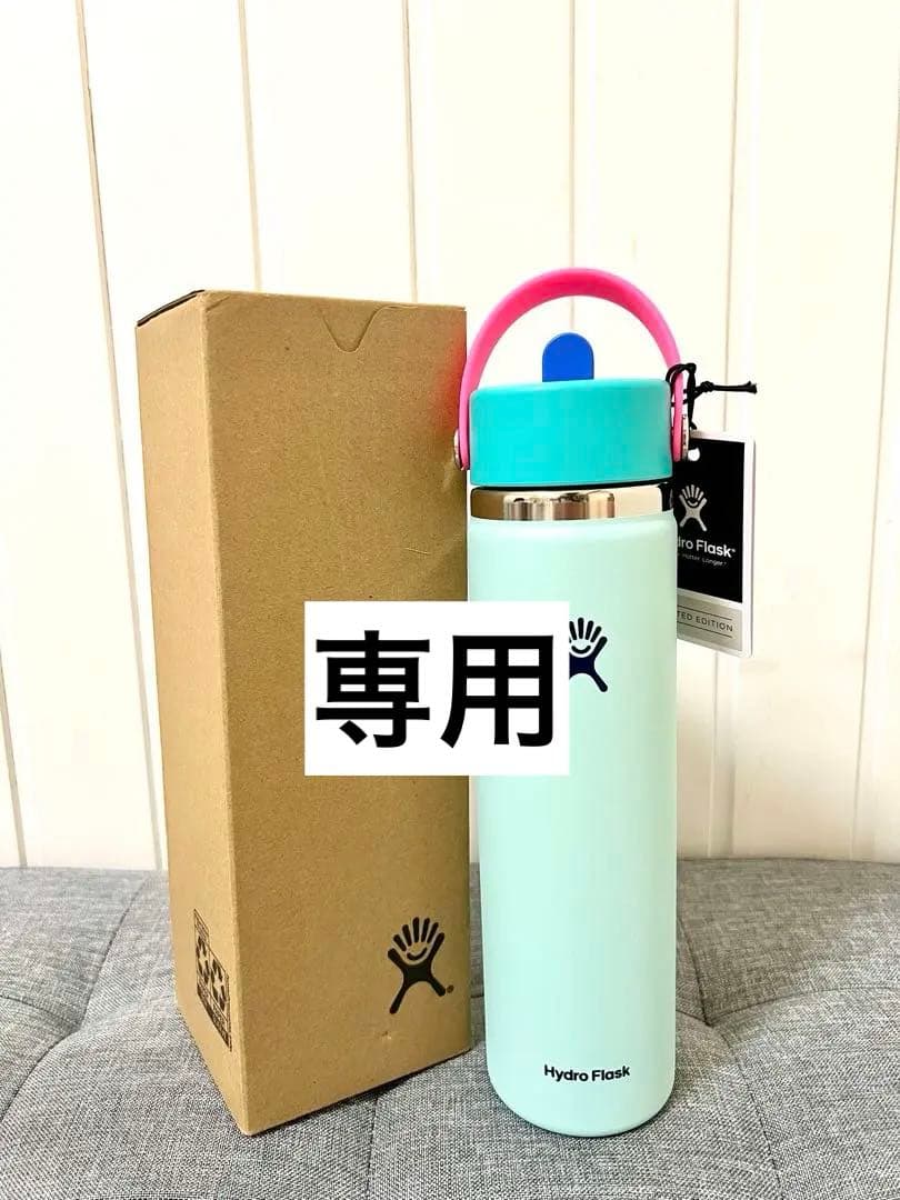 限定品 ハイドロフラスク 24oz Polar Plunge ストロー付水筒