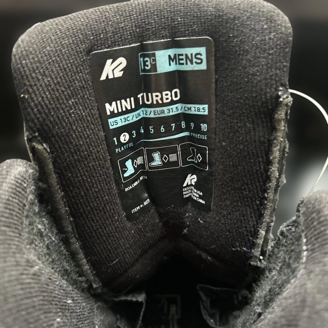 K2 スノーボードブーツ　靴　MINI TURBO 18.5センチ　キッズ